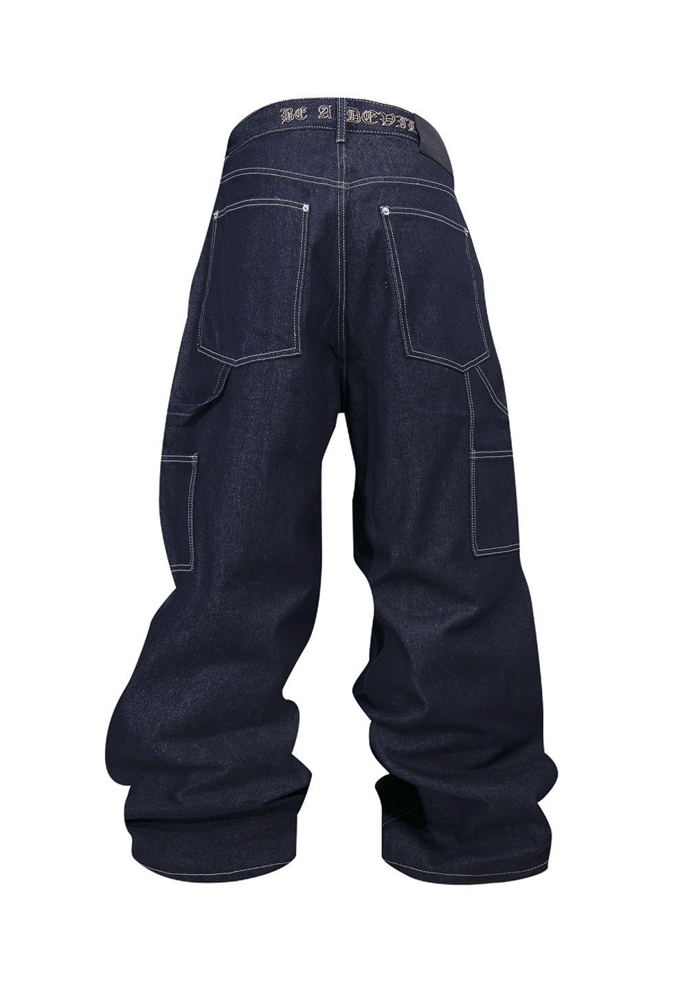 BE A DEVIL丨USD Billion Multi Rivet Denim Pants - PSYLOS 1, BE A DEVIL丨USD Billion Multi Rivet Denim Pants, Jeans, BE A DEVIL, PSYLOS 1